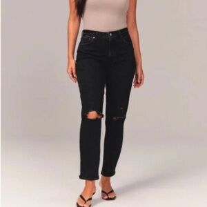 Abercrombie & Fitch Curve Love High Rise Mom Jeans